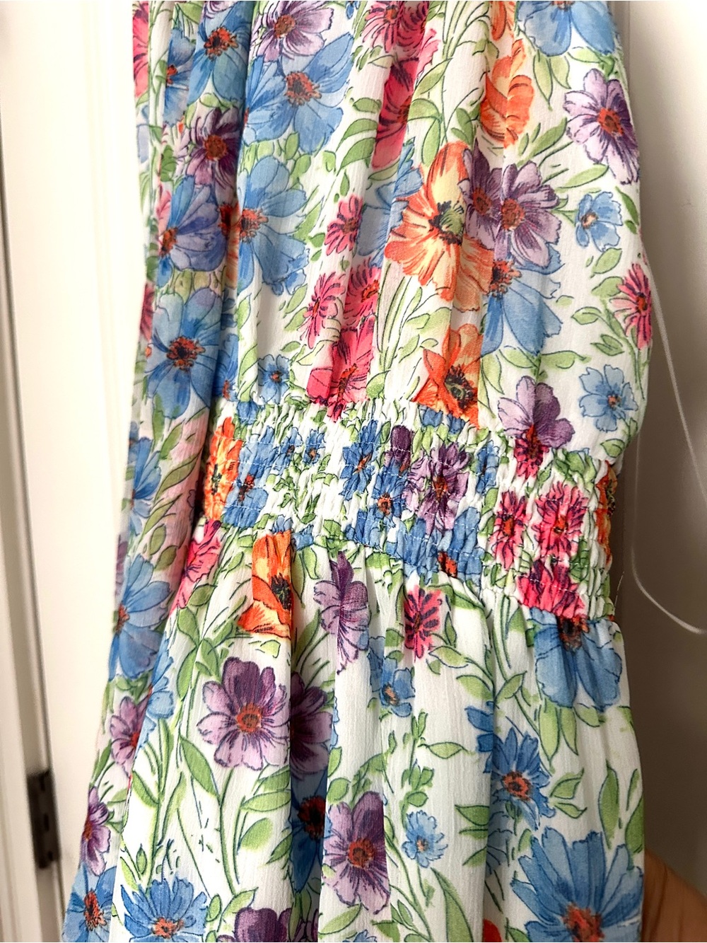 NWT Sugarlips Floral Halter Maxi Dress in Blue-Multicolor - Picture 5 of 9